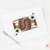 スペード 長方形シール (封筒)