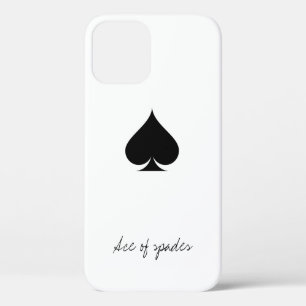 スペードiPhone 12のエース  カ遊ードスーツ iPhone 12ケース