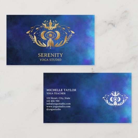 スホリスティックテナルムーンサードアイネブラブルー 名刺 (正面/裏面)