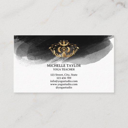 スホリスティックテナルムーンサードアイヨガビジネスCa 名刺 (裏面)