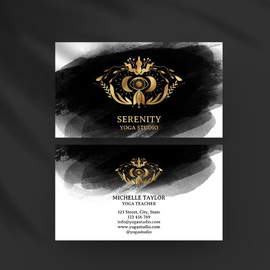 スホリスティックテナルムーンサードアイヨガビジネスCa 名刺