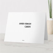 スポおもしろいーツカージャンボ誕生日カード カード (裏面)