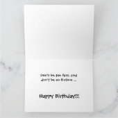 スポおもしろいーツカージャンボ誕生日カード カード (内部)