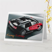 スポおもしろいーツカージャンボ誕生日カード カード (黄色い花)