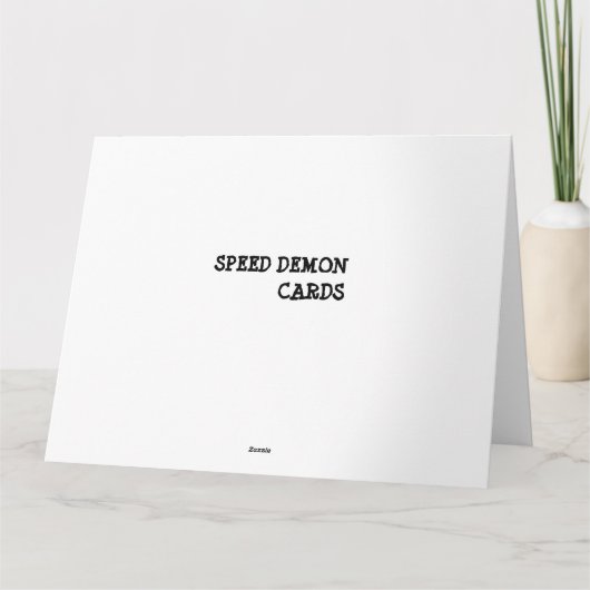 スポおもしろいーツカージャンボ誕生日カード カード (裏面)