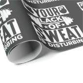 スポおもしろいーツトレーニング用の体育用重量挙げグラフィック ラッピングペーパー (ロールコーナー)