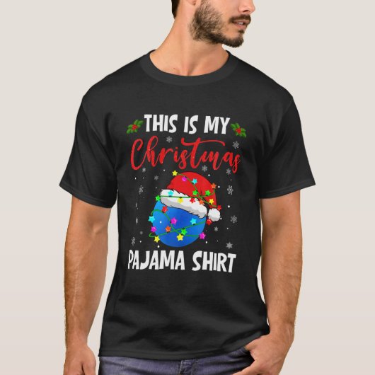 スポおもしろいートこれは私のクリスマスパジャマラクロスL Tシャツ (正面)