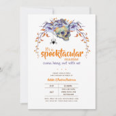 スポつるクタキュラのハロウィーンのゴーススパイダーと一緒に 招待状 (正面)