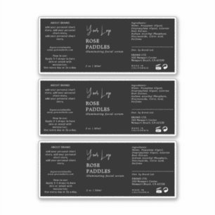 スポイトボトルラベル シール