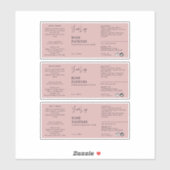 スポイトボトルラベル シール (シート)