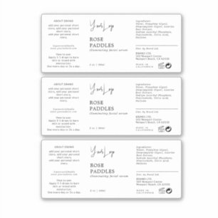 スポイトボトルラベル シール