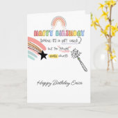 スポイラーおもしろいギフトカード誕生日ギフトカード カード (黄色い花)