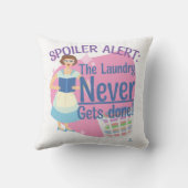 スポイラーは決してなかったランドリーリーダーレトロGal クッション (裏面)