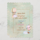 スポイラー警告ジェンダーリビールパーティの招待状 招待状 (正面/裏面)