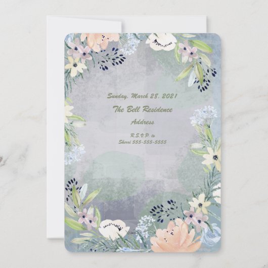 スポイラー警告ジェンダーリビールパーティの招待状 招待状 (裏面)