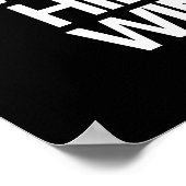 スポイラー警告ヒラリー勝利 – ポスター引用文 – 白 –  ポスター (角)