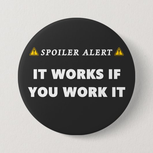 スポイラー警告Itが動作おもしろい12ステップ引用文 缶バッジ (正面)