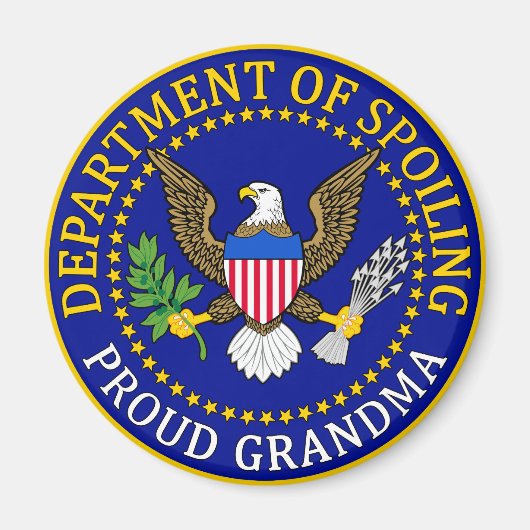 スポイリング学科 – おばあちゃん誇りを持ったおばあちゃん マグネット (正面)