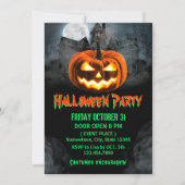 スポオクタキュラパンプキ幽霊のよく出るンハウスハローウィンパーティ 招待状 (正面)