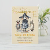 スポオクタキュラパーティーハロウィーンウィッチ誕生日 招待状 (スタンド正面)