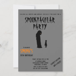 スポオクタキュラパーティーハロウィーン幽霊と子供 招待状