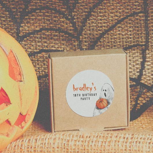 スポオクタキュラパーティーハロウィーン誕生日の好意 ラウンドシール