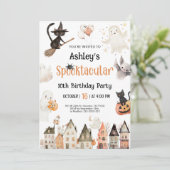 スポオクタキュラパーティーハロウィーン誕生日 招待状 (スタンド正面)