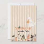 スポオクタキュラパーティーハロウィーン誕生日 招待状 (裏面)