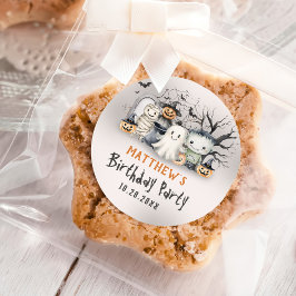 スポオクタキュラーキッズハロウィーン誕生日 ラウンドシール