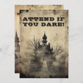 スポオクタキュラークリープマンションハローウィンパーティ 招待状 (正面/裏面)