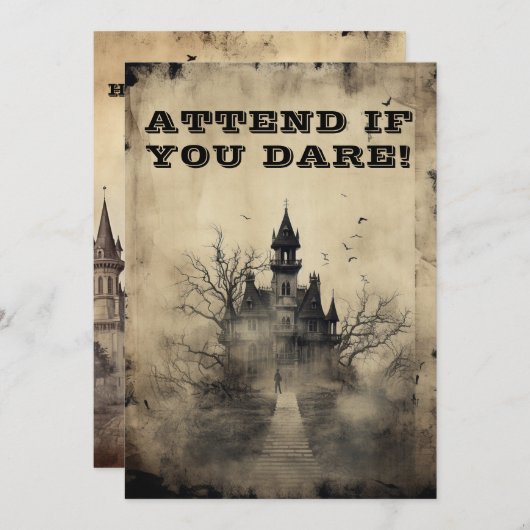 スポオクタキュラークリープマンションハローウィンパーティ 招待状 (正面/裏面)