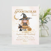 スポオクタキュラータイムハロウィーンウィッチガール誕生日 招待状 (スタンド正面)