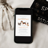 スポオクタキュラードッグハローウィンパーティ招待状 招待状