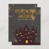 スポオクタキュラーハロウィン幽霊のよく出るハウスパーティー ポストカード (正面/裏面)