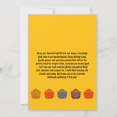 スポオクタキュラーハロウィーンポトラック招待状 招待状 (裏面)