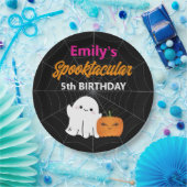 スポオクタキュラーハロウィーン子供の誕生日パーティー ペーパープレート (パーティー)