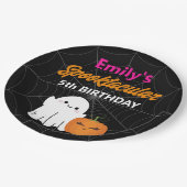 スポオクタキュラーハロウィーン子供の誕生日パーティー ペーパープレート (アングル)