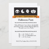スポオクタキュラーハロウィーン招待状 招待状 (正面/裏面)