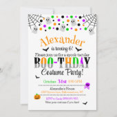 スポオクタキュラーハロウィーン誕生日招待状 招待状 (正面)