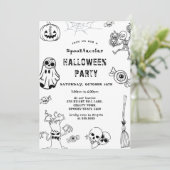 スポオクタキュラーハローウィンパーティパック 招待状 (スタンド正面)