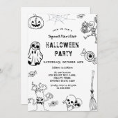 スポオクタキュラーハローウィンパーティパック 招待状 (正面/裏面)