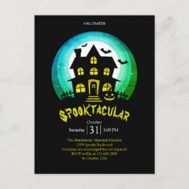 スポオクタキュラ不気味ーハウスハローウィンパーティ ポストカード