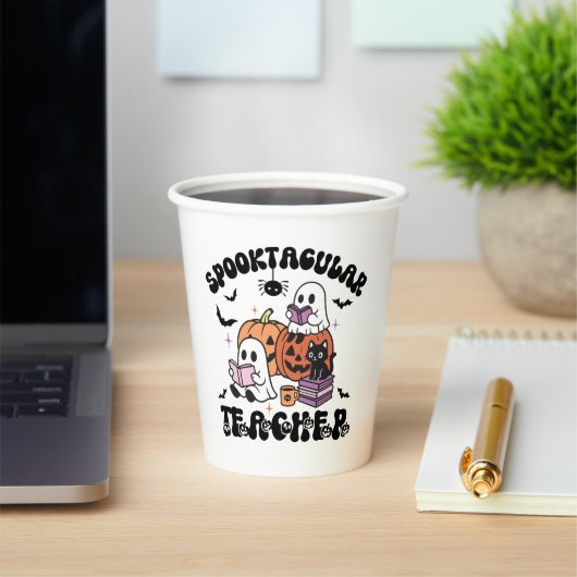 スポオクタキュラ先生ハロウィーン幽霊&カボチャ 紙コップ (インサイチュ)