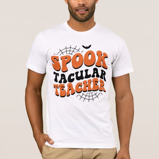 スポオクタキュラ先生ハロウィーン秋ユニークギフト Tシャツ (正面)