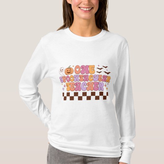 スポオクタキュラ先生ハロウィーン長袖 Tシャツ (正面)