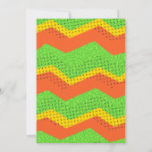 スポオクタキュラ幽霊グリーン誕生日招待状 招待状 (裏面)