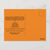 スポオクタキュラ幽霊ブラックパープルオレンジハロウィーン ポストカード (裏面)