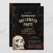 スポオクタクルハローウィンパーティスカル 招待状 (正面/裏面)