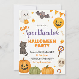 スポオクタクルハローウィンパーティ招待状 招待状