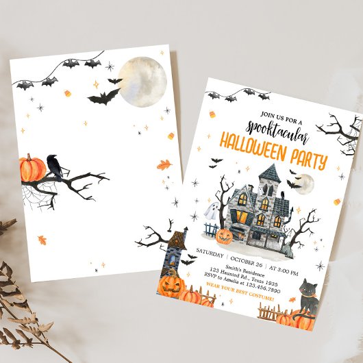 スポオクタクル幽霊ハローウィンパーティ 招待状